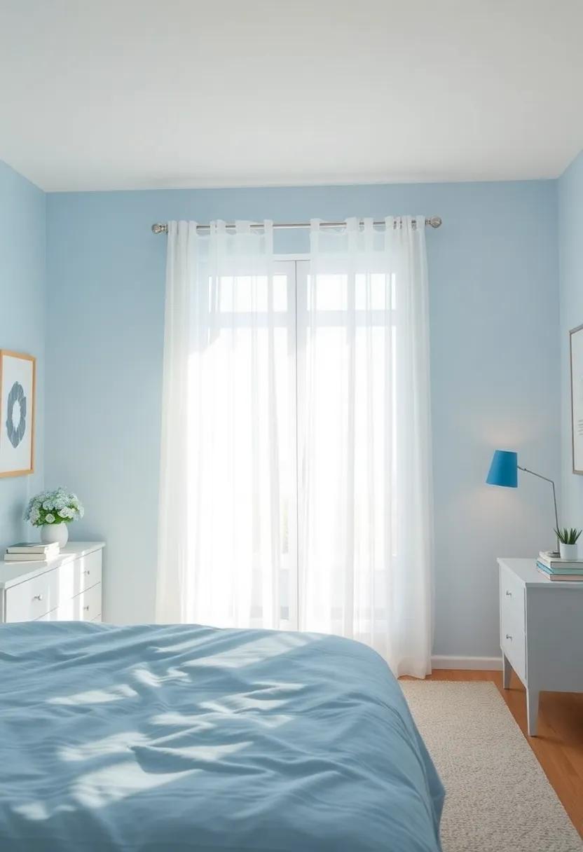 Brighten with Natural Light:‌ Use ‍sheer white curtains ⁢to let in plenty of natural‌ light while⁢ still maintaining‍ a soft⁤ and airy ⁢feel ​in the room