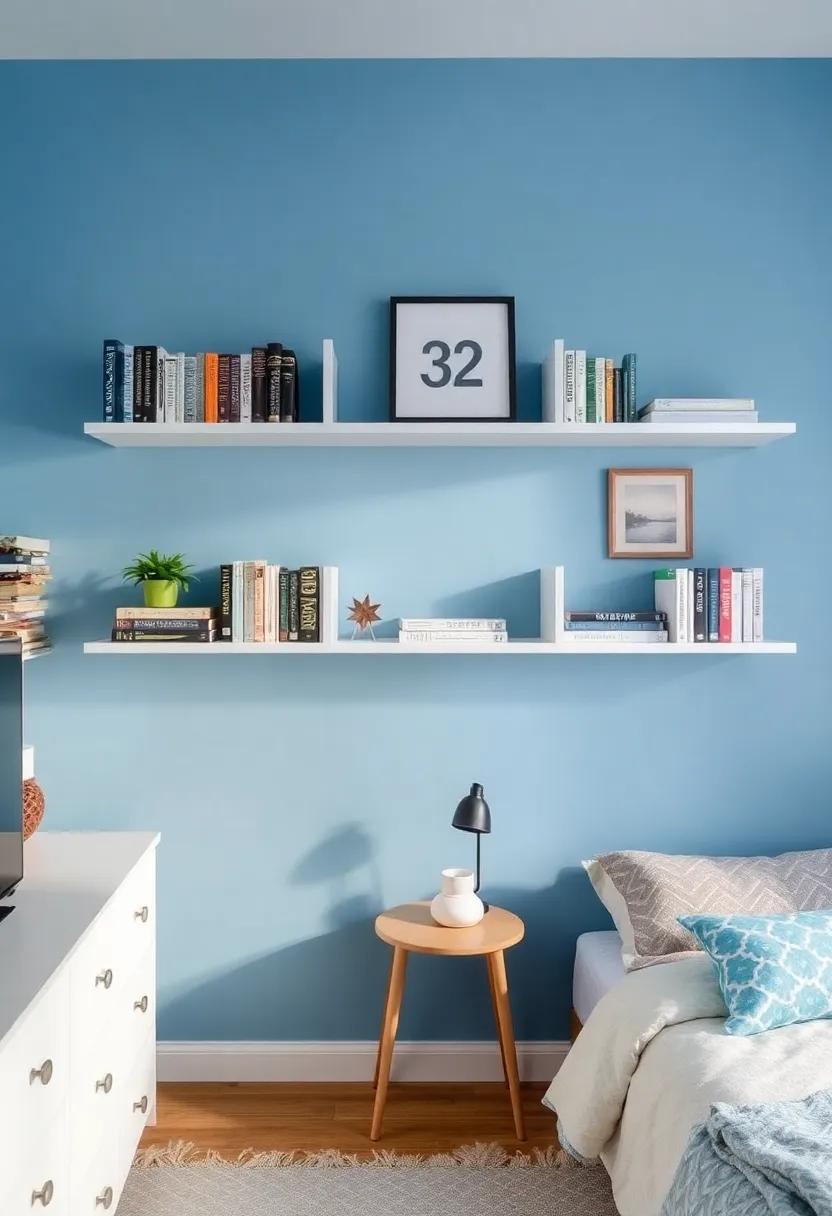 Wall-mounted Shelves: Install wall-mounted shelves to showcase ⁣books and collectibles, ‌ensuring they serve⁣ both decorative and practical purposes