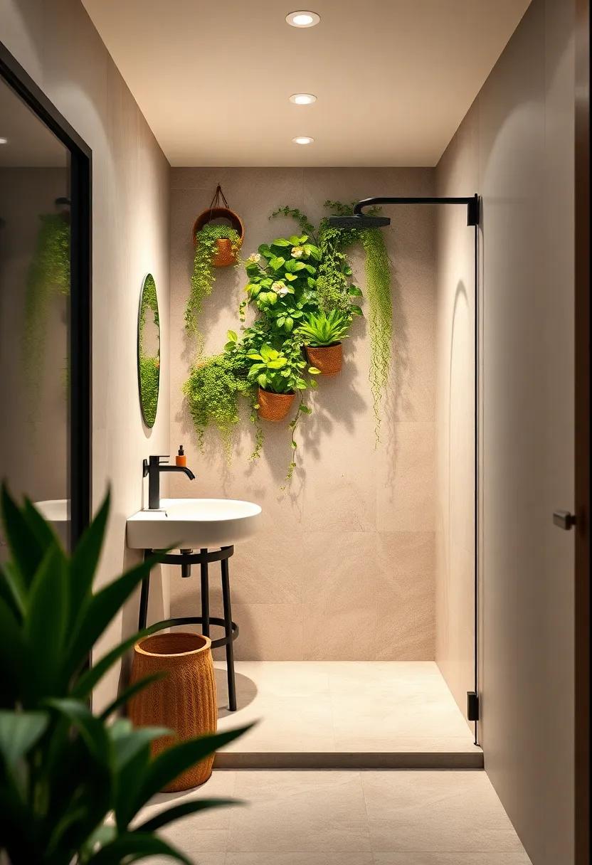 Embrace a‌ Vertical Garden: Adding wall-mounted ⁤plants or hanging‍ planters⁤ can ⁣turn‍ your shower area into a serene‍ oasis​ while utilizing vertical space effectively