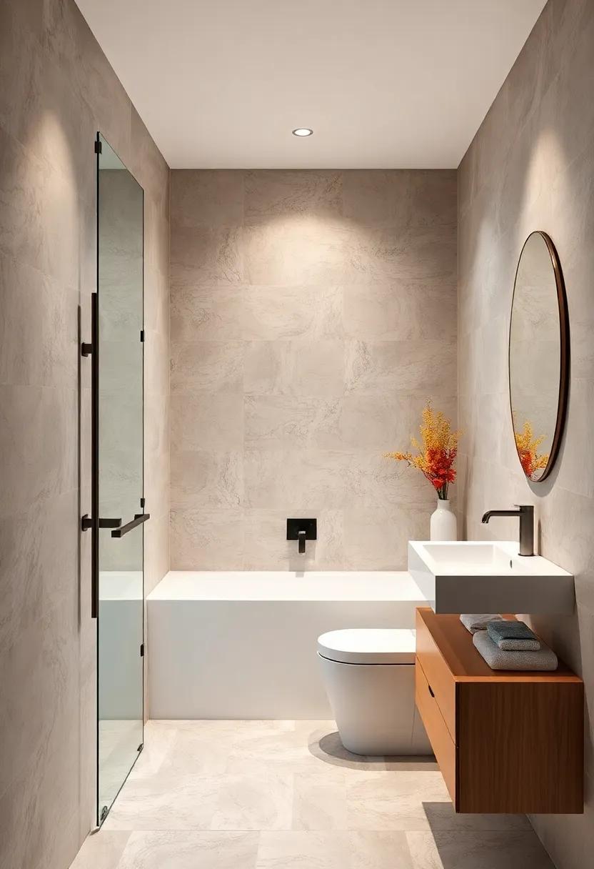 Smart Technology: Integrate smart technology such as touchless faucets or shower timers⁤ to enhance convenience⁣ and⁢ efficiency in a stylish‍ way