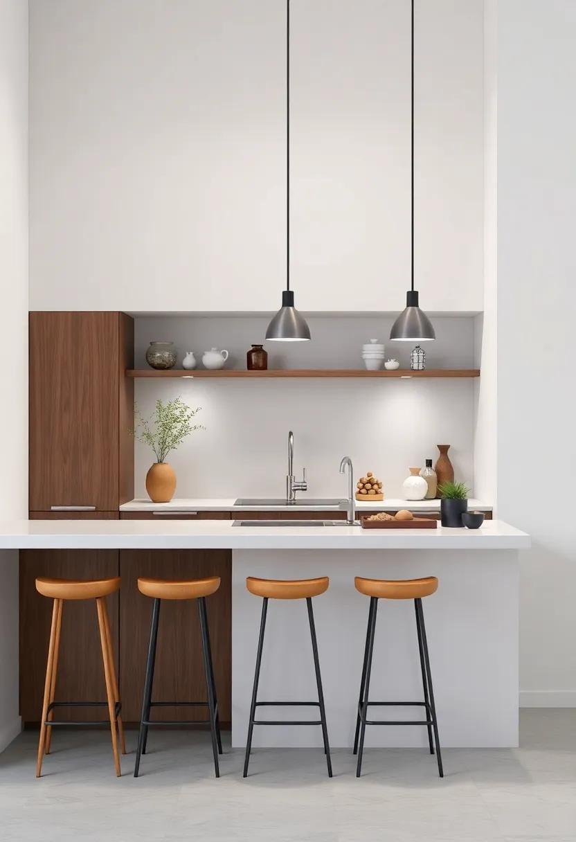 Creative Ways‍ to Use Vertical Space for Your small Kitchen Bar Counter