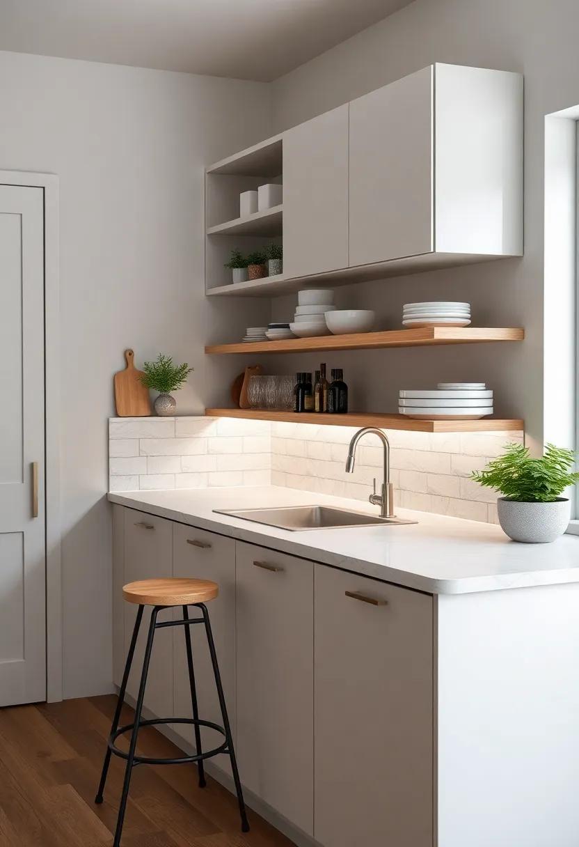 mixing Open and Closed Storage for ⁣Optimal Kitchen Bar ​Organization