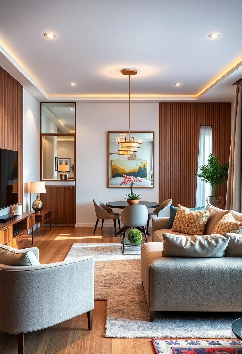 Incorporate Mirrors: ‌Strategically place mirrors to enhance ⁢natural light⁤ and create the ​illusion of a⁣ bigger room through clever reflections