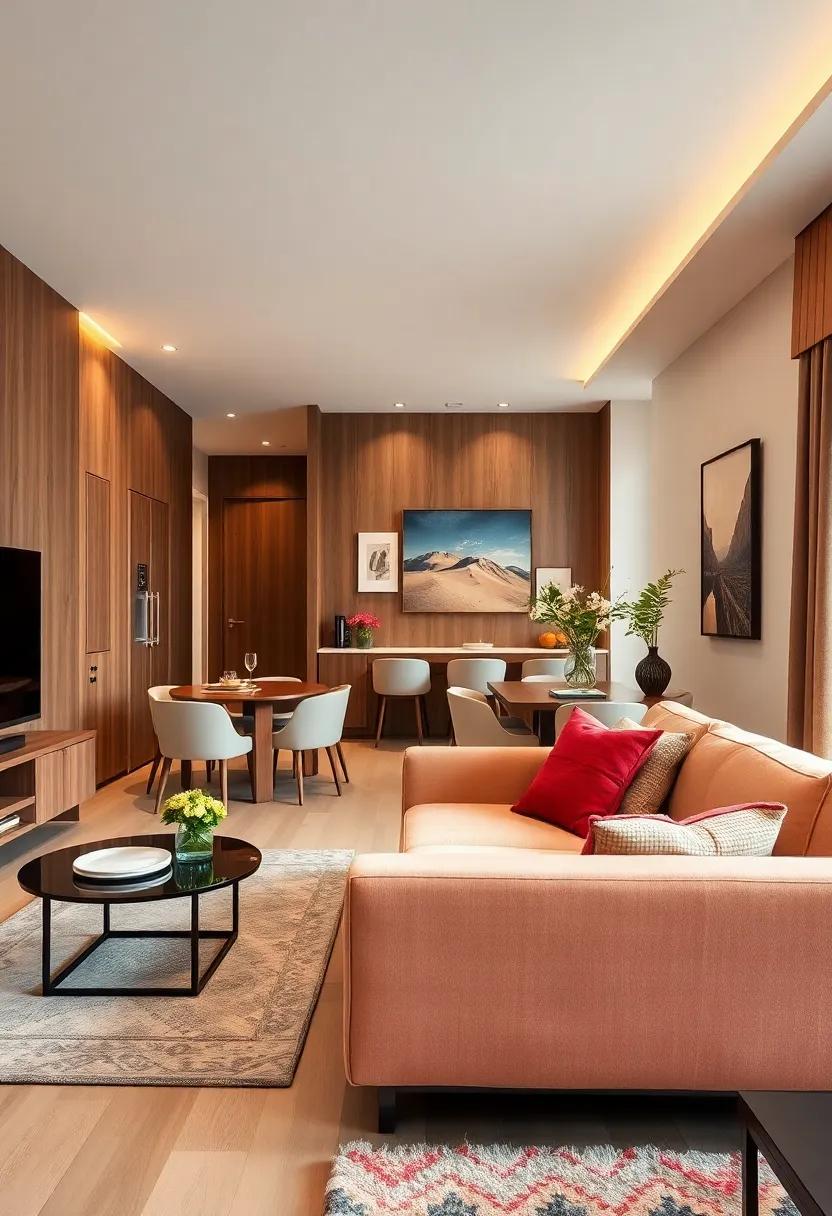 use a Console Table: Place a slim console table behind the sofa as‌ a decorative catch-all ​while saving precious floor space and complementing the dining area