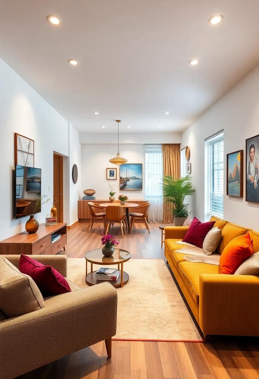 Add a Pop of Color: Introduce‌ bold accents through decor or artwork to create ‍visual interest‍ and personality within the living space