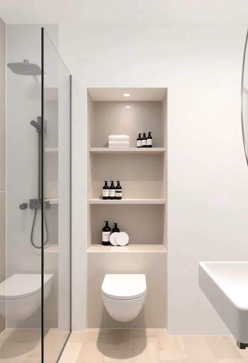 Implement ⁢a built-in shower niche for toiletries, keeping surfaces clutter-free and maintaining a sleek design