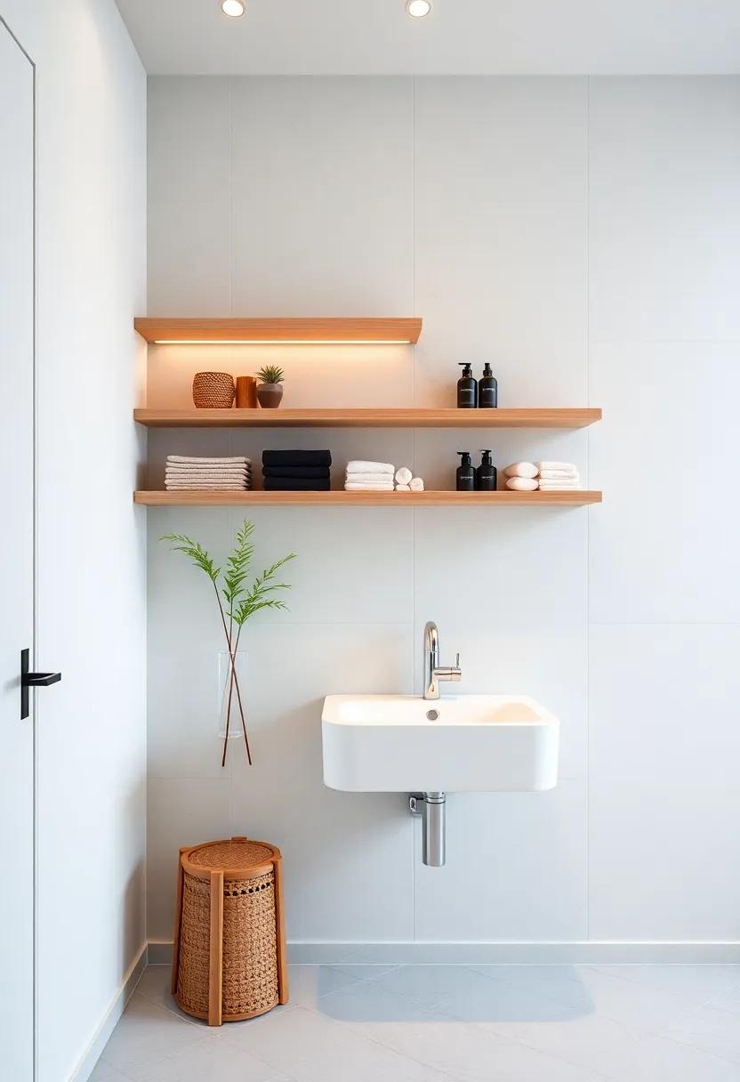 install wall-mounted shelves to ⁢display ⁣decorative items and ⁣keep essentials organized, all⁣ while keeping ⁤the floor clear