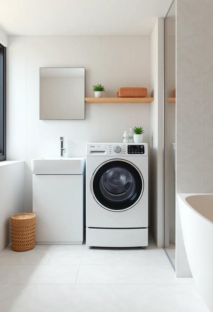 Select ⁤a combination ⁣washer-dryer unit to streamline⁢ your laundry and bathroom space into​ one efficient ⁣area