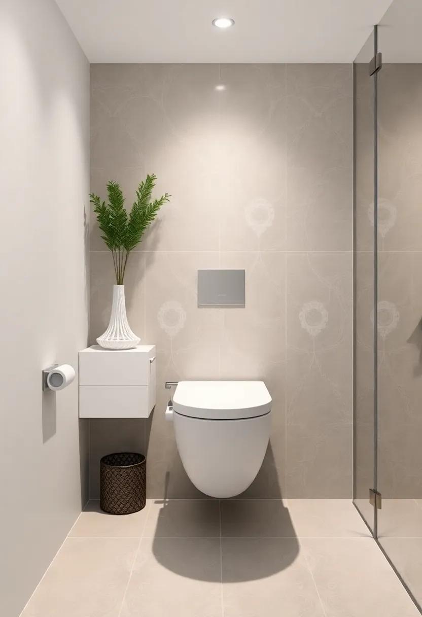 Select a wall-hung toilet that reduces the footprint of your bathroom while enhancing its⁢ modern appeal