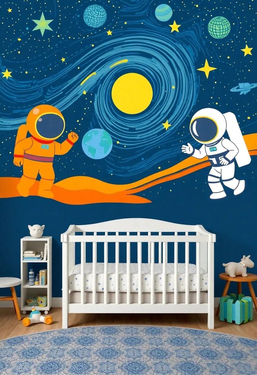 Character Wall Stickers: Feature playful wall decals of space characters, like aliens and astronauts, ⁢that encourage storytelling and ‌pretend⁣ play