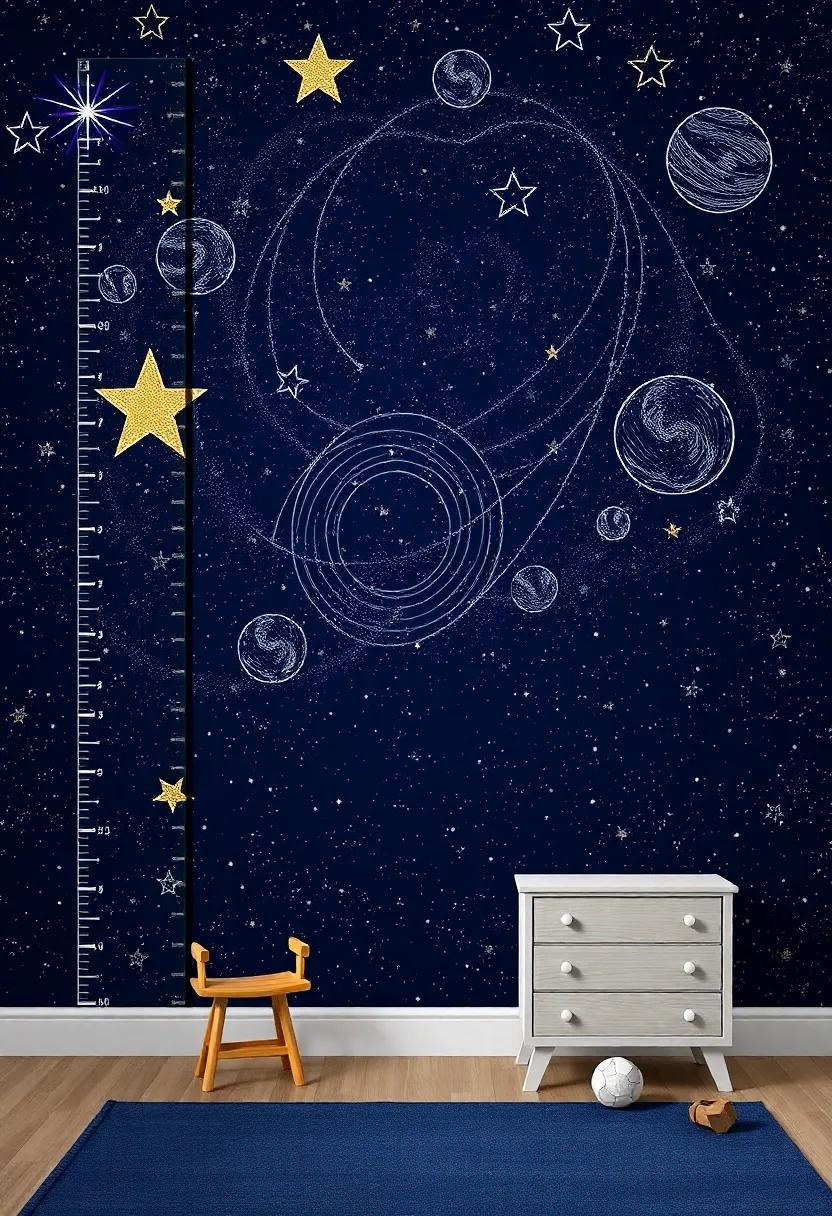 Cosmic Growth ⁣Chart: ​Design or purchase a ‍growth chart that follows a space theme, tracking your child's growth ‍alongside the stars