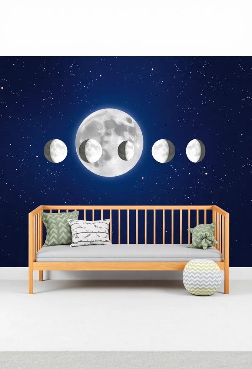 Moon Phase Wall Art: Showcase art pieces⁤ illustrating the phases of the moon, ‌combining beauty‍ with a touch of education in lunar science
