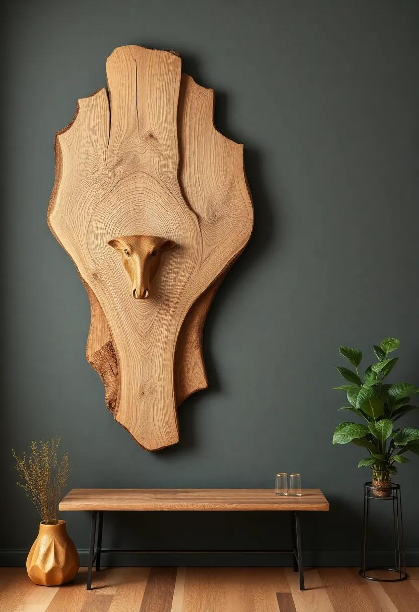 Reclaimed Wood Wall Hangings: transform salvaged wood into stunning ⁣wall sculptures that add warmth and history to your space