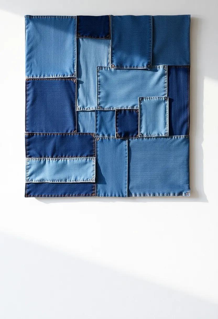 Patchwork Denim Art: Cut from old jeans, ⁤create bold and unique⁣ patchwork art ‌pieces that embody innovation and a sense of⁢ style