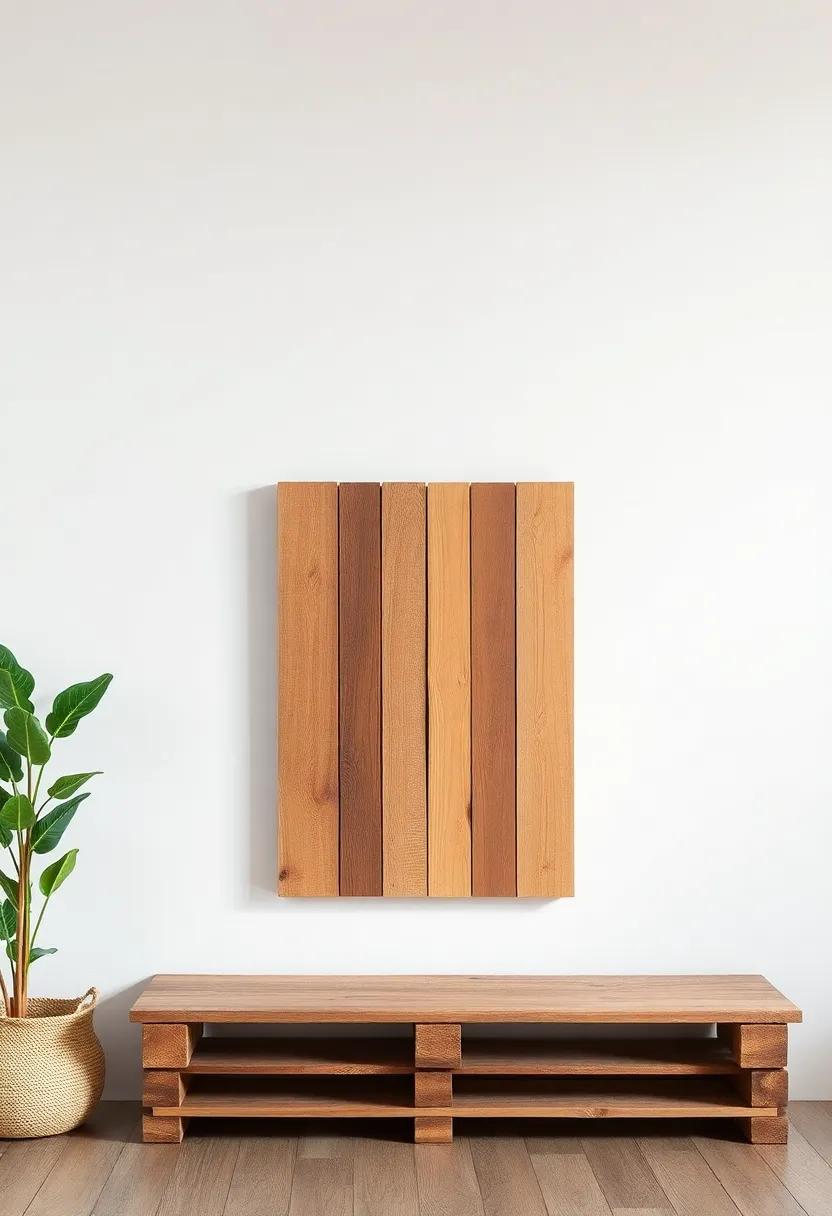 Wooden Pallet Art:‌ Reconfigure wooden pallets into​ stunning pieces ⁢of wall art, ideal ⁤for creating ​rustic, farmhouse-chic aesthetics