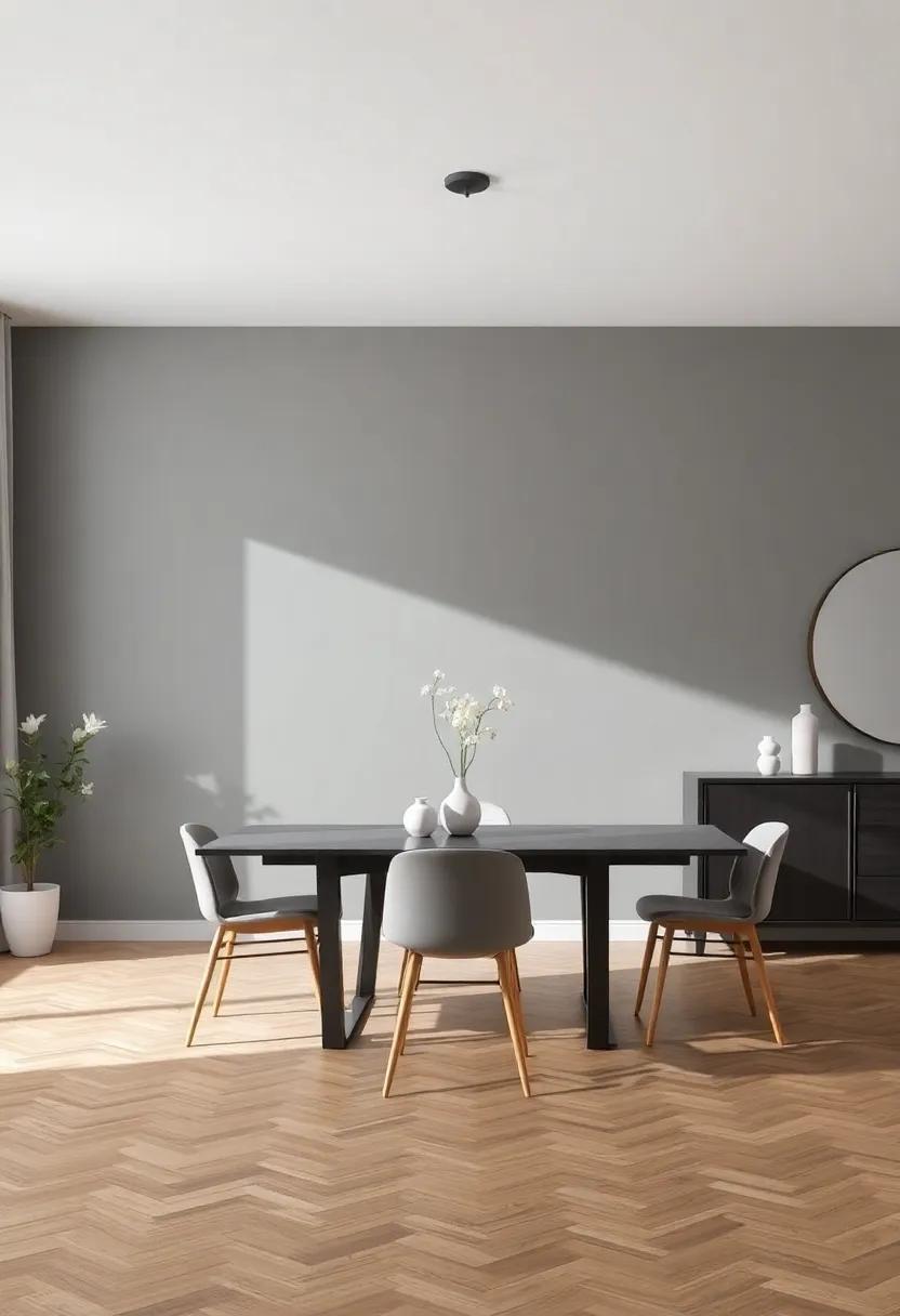 Subtle Grays:⁤ The Versatility of ‌Gray ‍in Modern⁢ Dining Room Design
