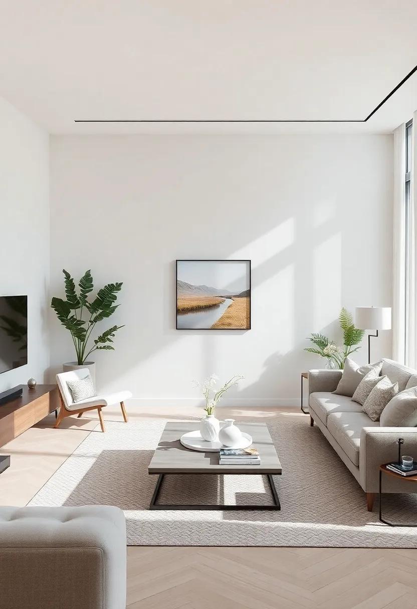 Expansive Neutral Palettes for ‍a Serene ‍Living Room Atmosphere
