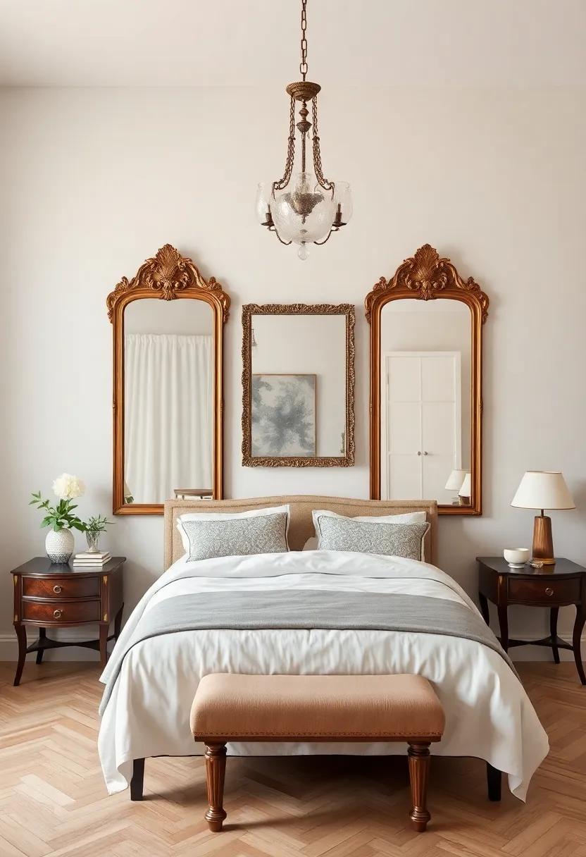 Curated Contrast: The Dynamic Duo of Antique Mirrors and Modern Elements