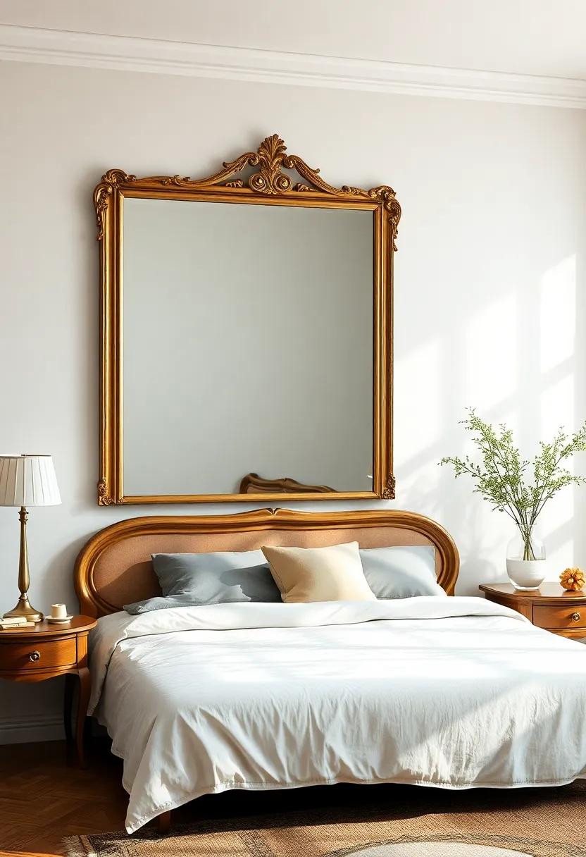 Light and Space: the Reflective Beauty of Antique Mirrors in Cozy Bedrooms