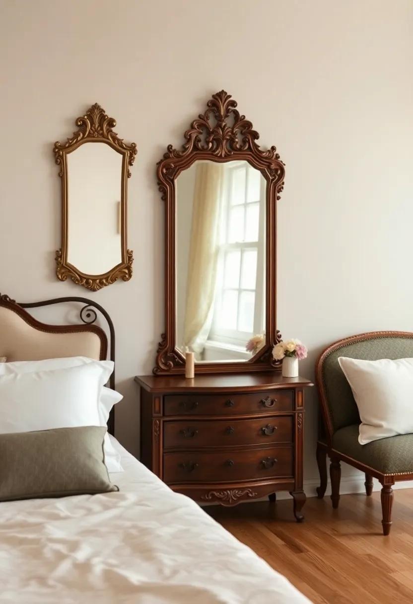 Reflecting Charm: The Allure of Vintage Bedroom Aesthetics with Antique Mirrors