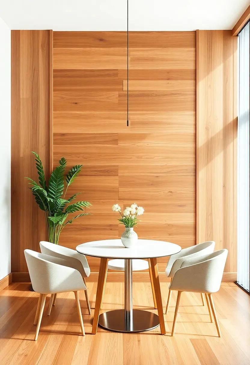 Transforming⁣ Your ⁣Dining Aesthetic with​ Inviting Wooden Wall Accents