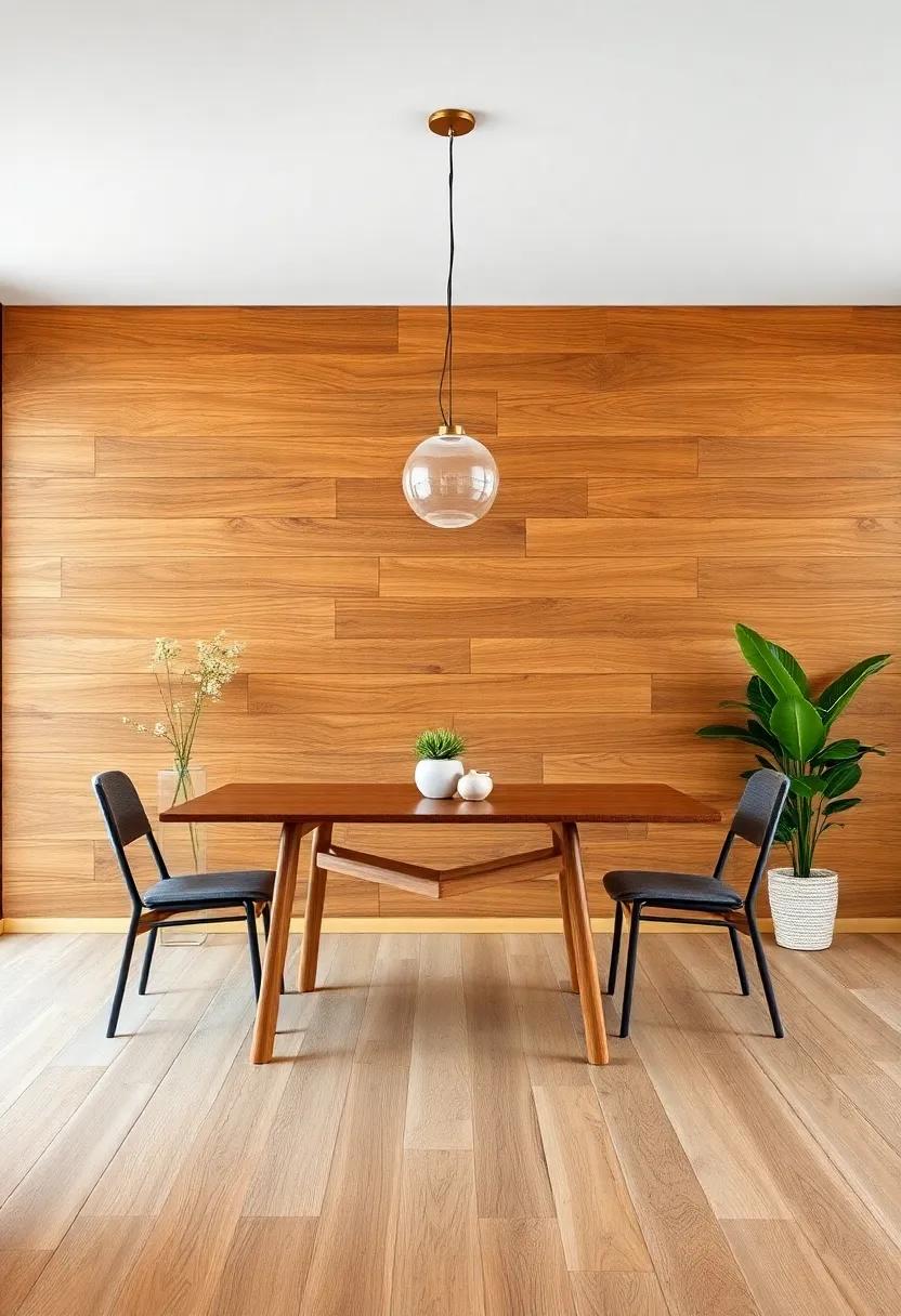 Enhancing ​Your Dining ‌Area with Textured⁣ Wooden Wall Panels