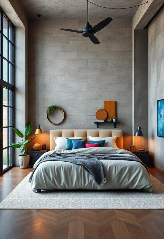 25 Inspiring Ideas for Industrial Bedroom Wall Décor to Elevate Your Space
