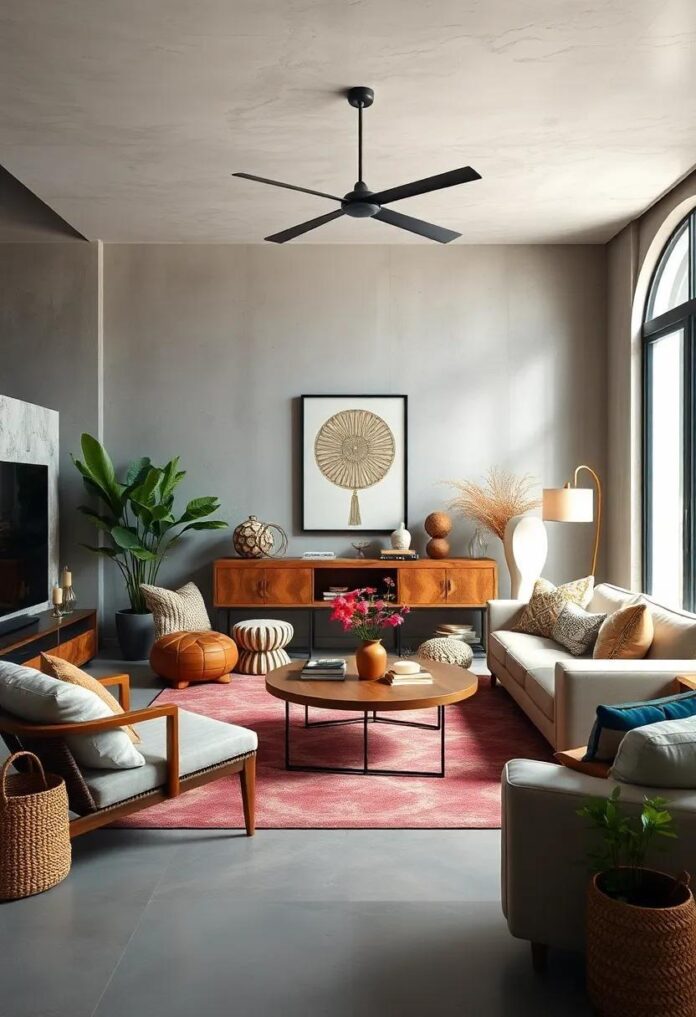 27 Unique Handmade Touches for a Chic Modern Boho Living Room Makeover