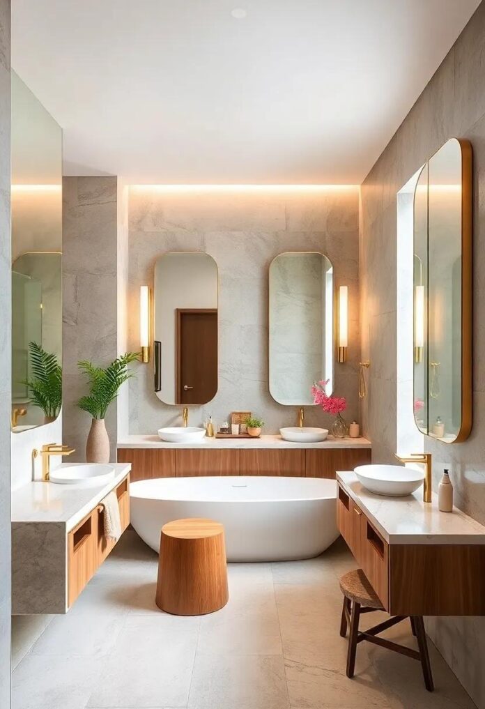 Reflections of Luxury: Elevate Your High-End Bathroom with Statement Mirrors