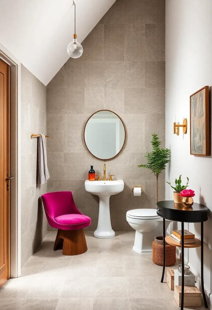 Transforming Forgotten Spaces: The Charm of Powder Rooms Under Stairs