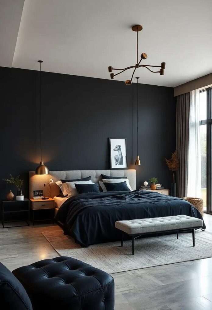 29 Inspiring Black Bedroom Color Ideas to Elevate Your Space with Elegance