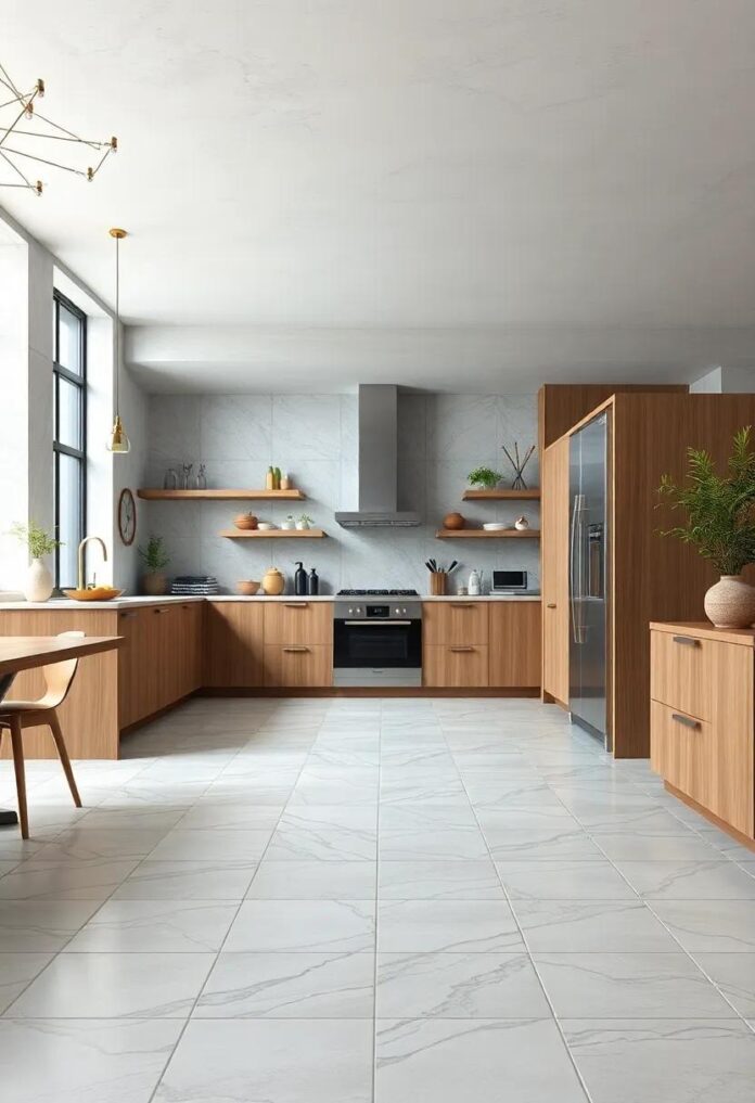 27 Stunning Porcelain Kitchen Floor Tiles to Elevate Your Culinary Space