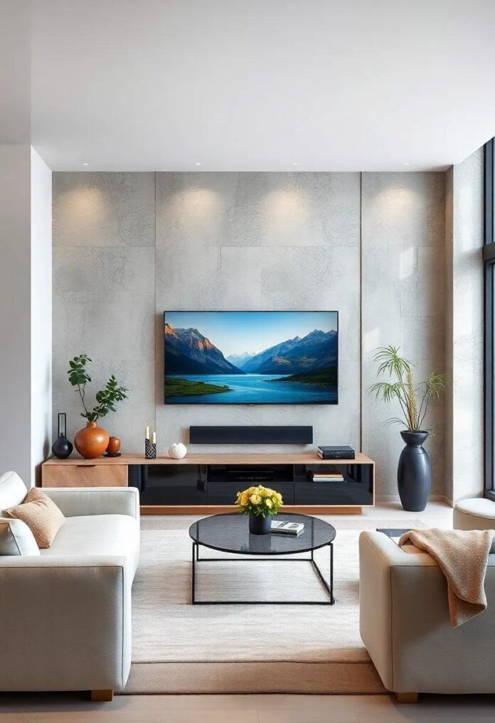 26 Stunning TV Units Featuring Contemporary Glass Elements for Modern Living Spaces