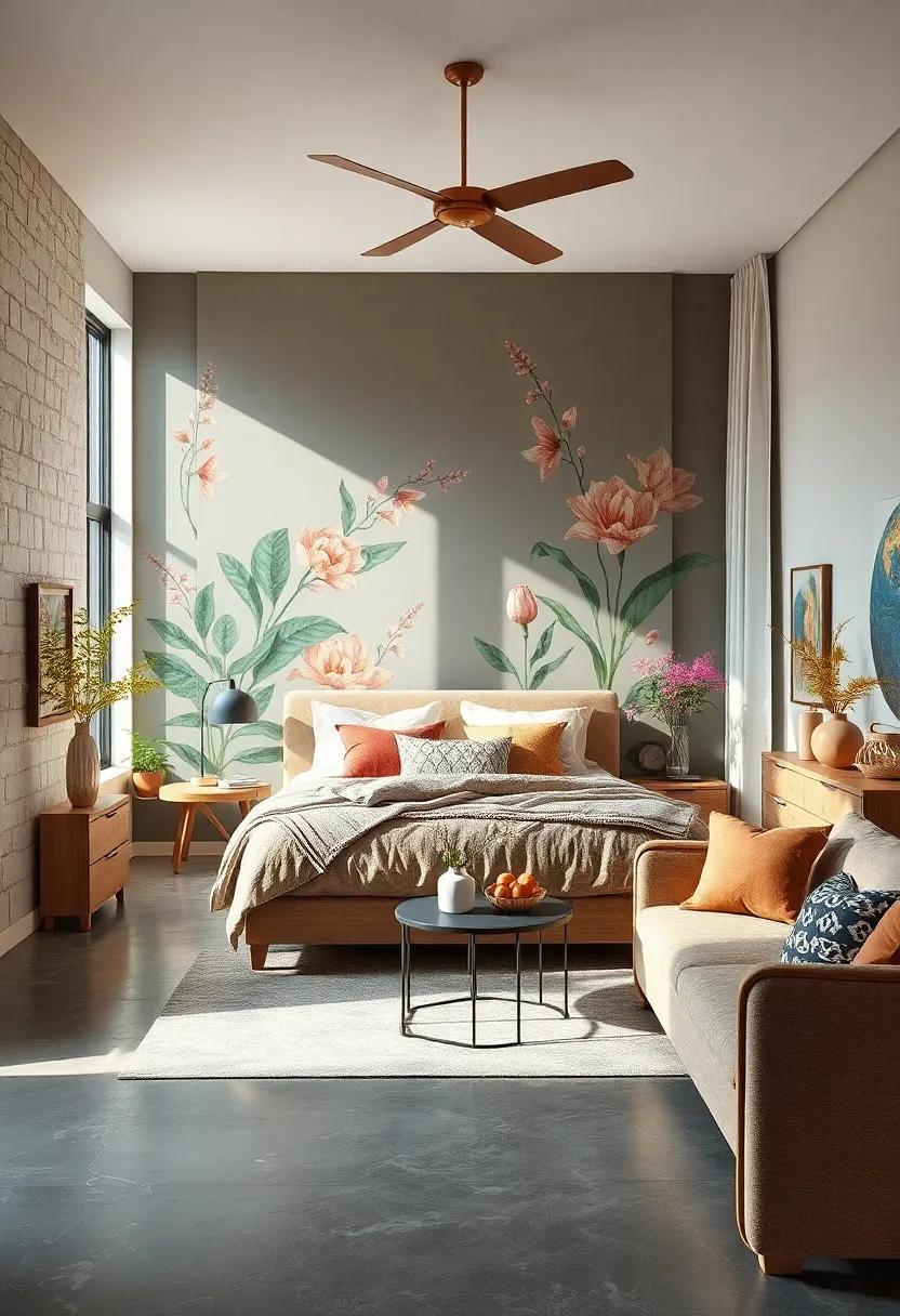 Crafting‌ Contrast: Balancing Bold Botanical Designs with Subtle Furnishings