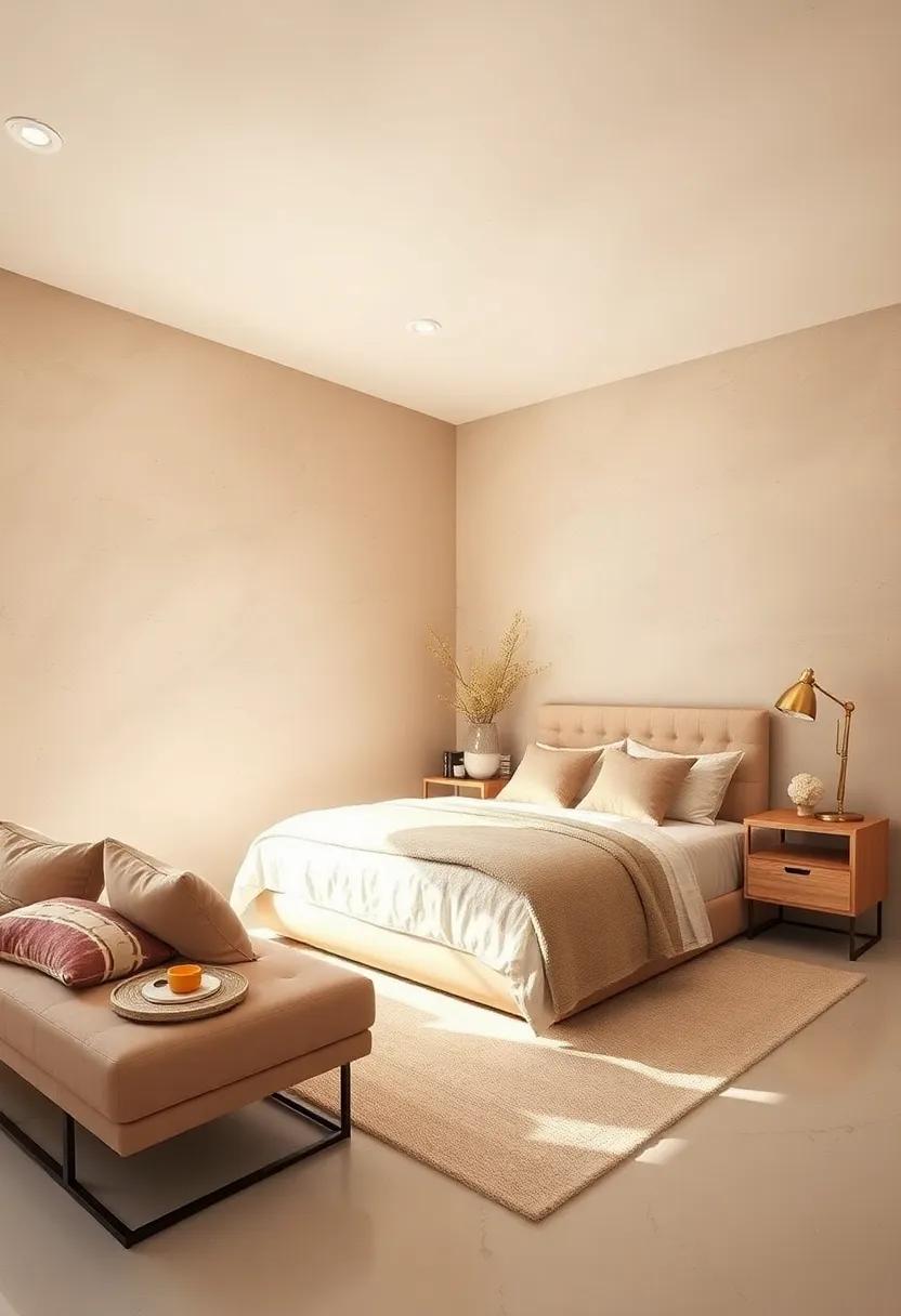 Soft sandstone: Embrace the allure of ‍soft⁤ sandstone for ‍a ⁣warm and inviting atmosphere ⁤that ​makes your bedroom feel‍ like ​a serene beach⁣ retreat