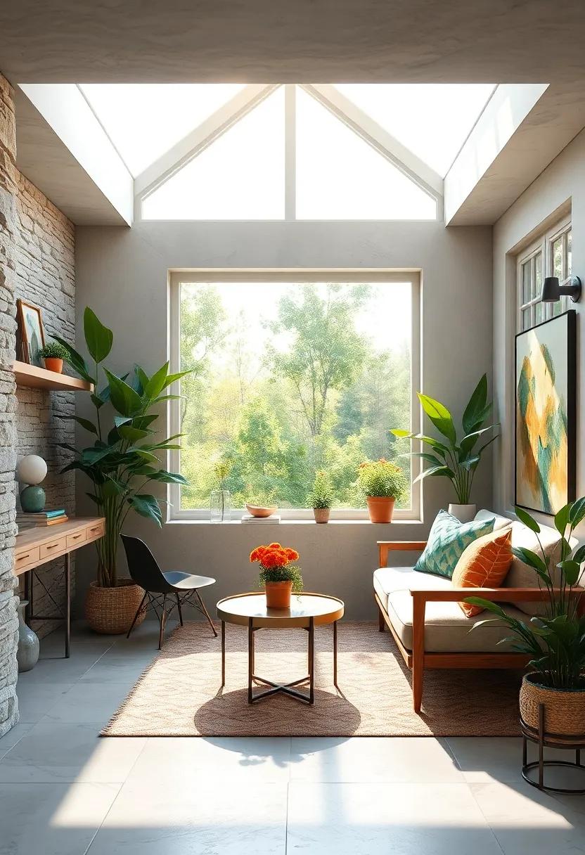 In this charming nook, large,‌ strategic windows capture the morning sun, creating an ⁣energizing space to start the day on a positive note