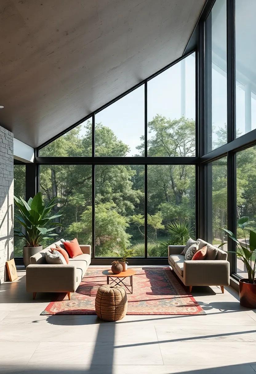 Combining an open layout with extensive glazing, this‌ contemporary workspace allows for stunning views and a constant flow of fresh ⁣air, ideal for​ those who thrive in natural light