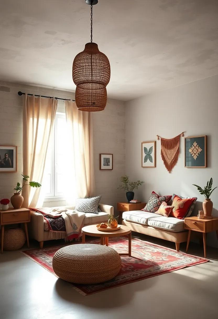 Global Textiles: Integrate textiles from around the world, such as Indian block prints or Moroccan patterns, to create​ an eclectic feel