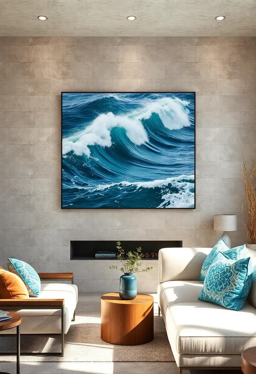 waves in Motion: A dynamic portrayal⁤ of crashing⁣ waves,this piece​ captures⁣ the raw energy of the ocean and‍ inspires adventure