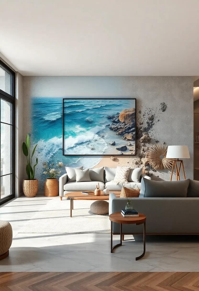 Whimsical Tide: An imaginative‍ representation of ⁢a ⁣tidal‌ scene filled with splashes ​of color and playful elements, sure to capture attention and ⁣wonder