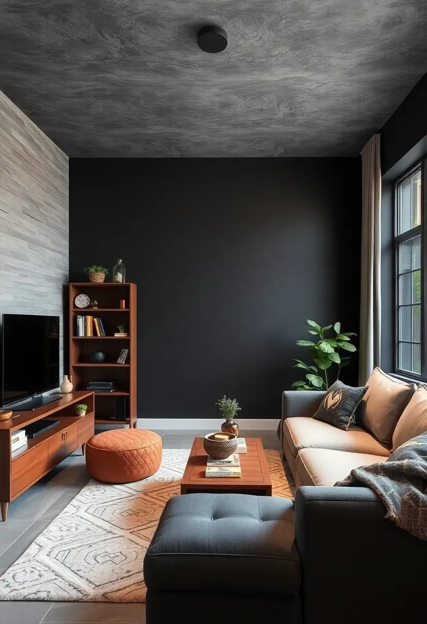 Choose a ⁤Sleek Black Paint‌ for​ the Walls to ⁣Set ‍a Bold Backdrop