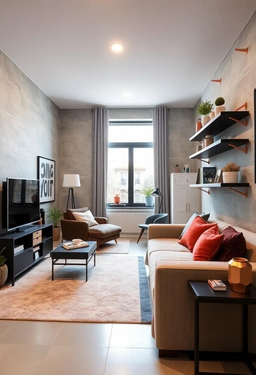 Add Black​ shelves ‌with Copper ⁢Brackets for Stylish Storage