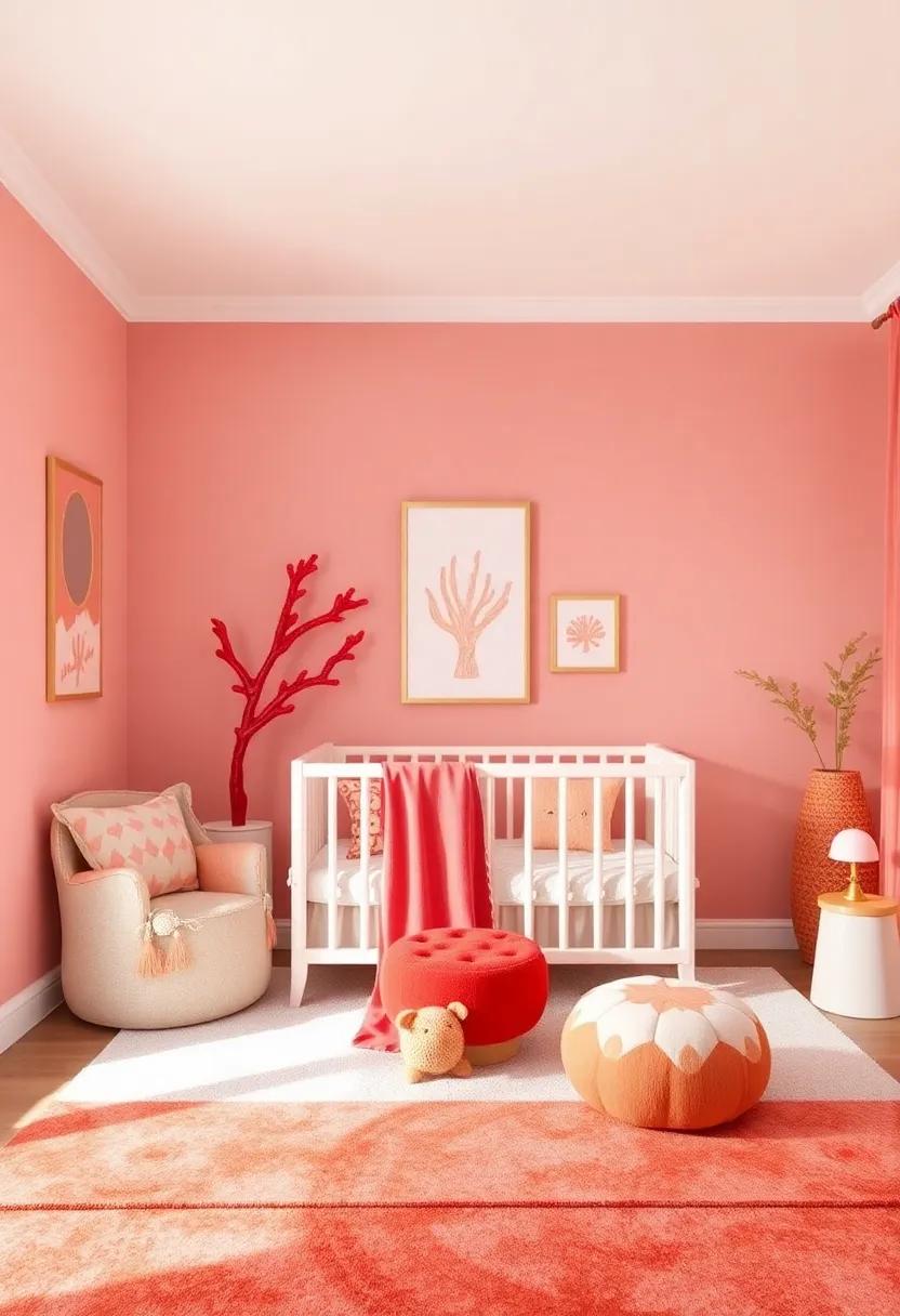 Coral and ‍Gold Metallic Accents: Pair ⁣coral with ⁣gold accents for ‌a touch of elegance,‌ found in frames, hooks,⁣ or decorative pieces