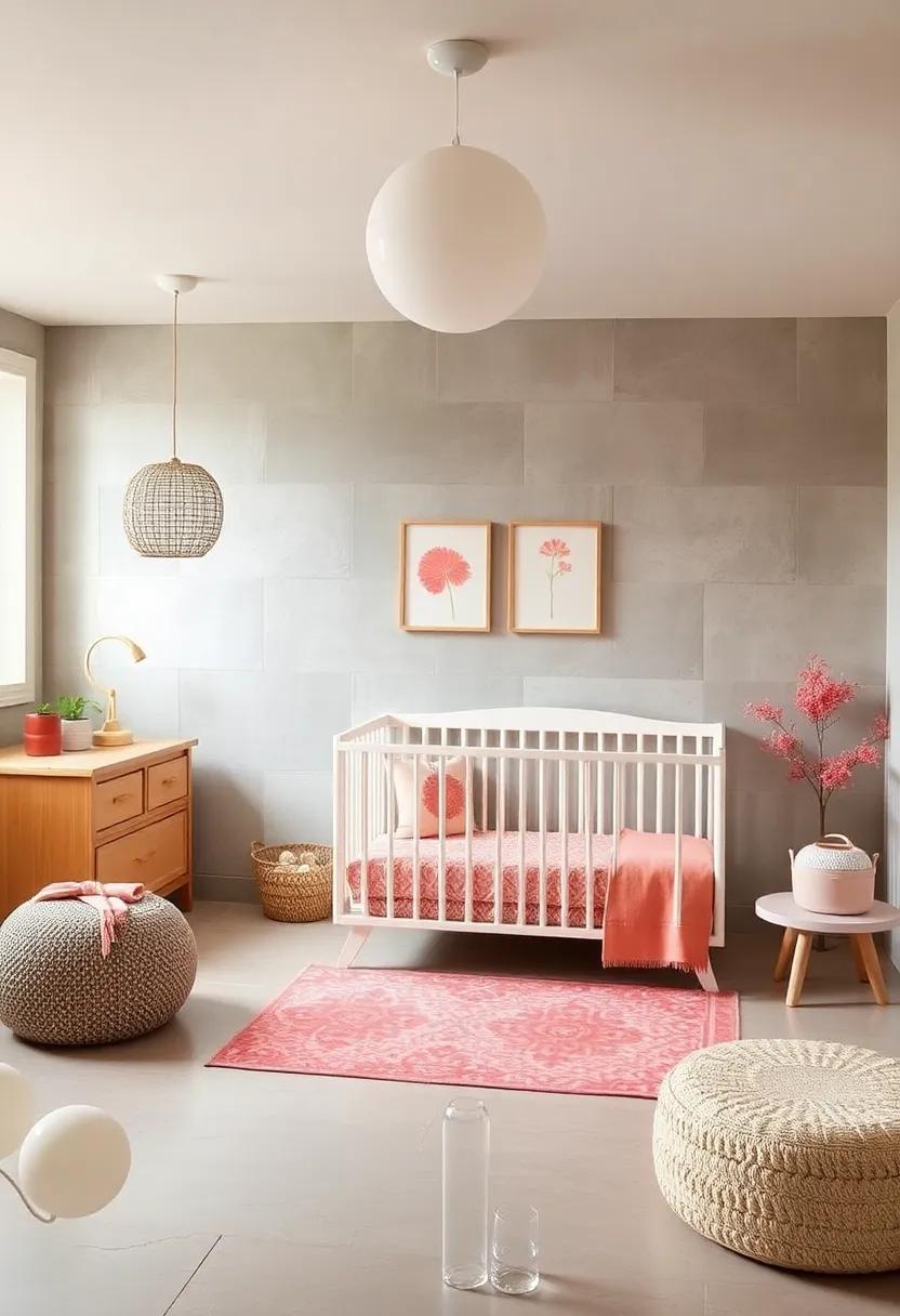 Sweet Coral Changing pad Covers: Choose changing ⁤pad covers in⁢ delightful coral fabrics⁢ for⁣ a⁣ stylish changing area