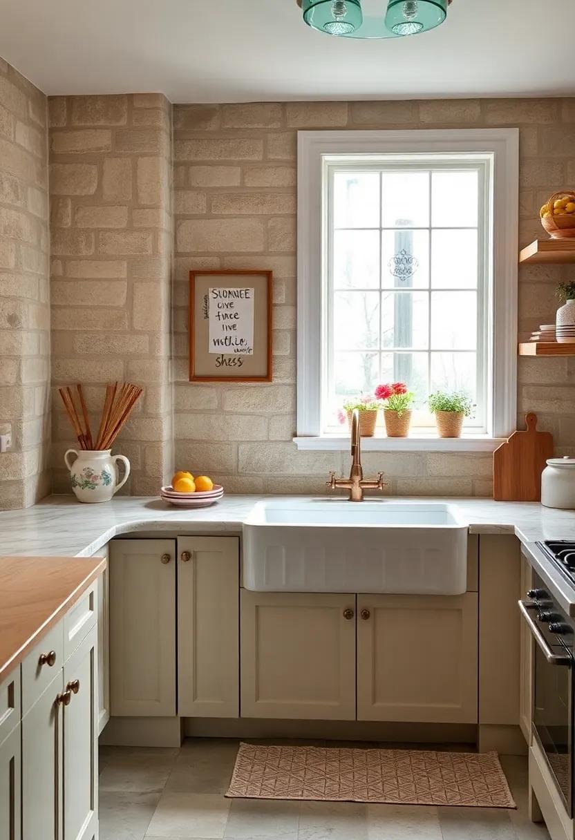 Farmhouse Sink: Upgrade ‌to a⁣ large, deep farmhouse sink that combines functionality with an inviting, ⁣vintage aesthetic
