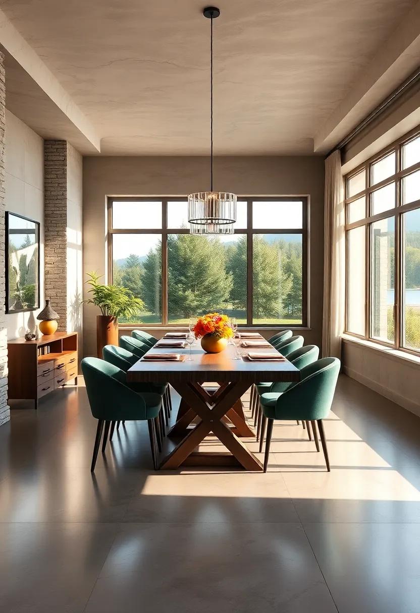 Family Style Dining: Design a long ‍table in the bay window for large family⁢ gatherings, encouraging connection⁣ and conversation with panoramic views
