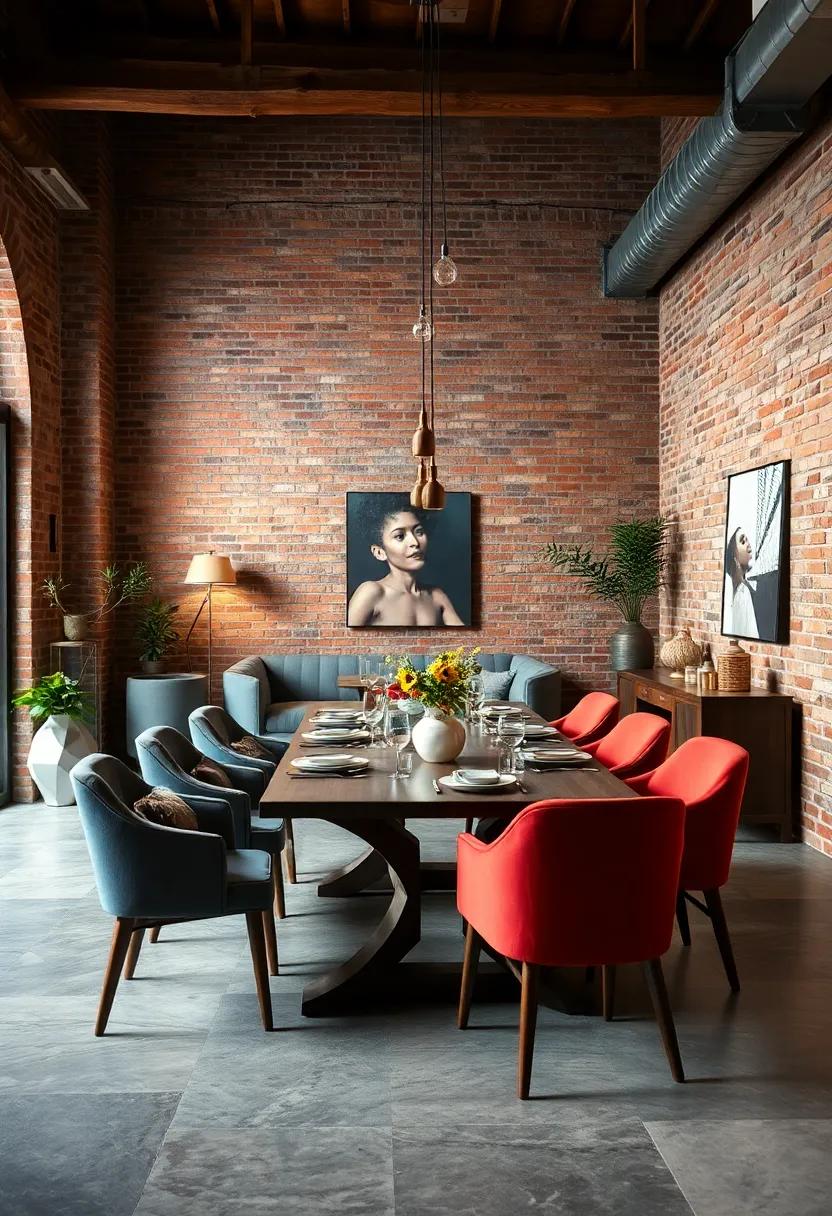 Setting the Scene: Dining Room arrangement Ideas​ with⁢ Brick