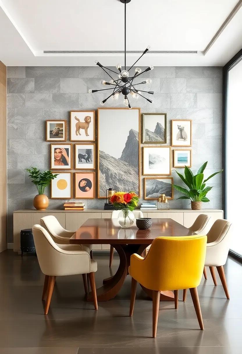 Creating a Focal Point:​ Making your Gallery Wall ⁣the Heart of the Dining Space