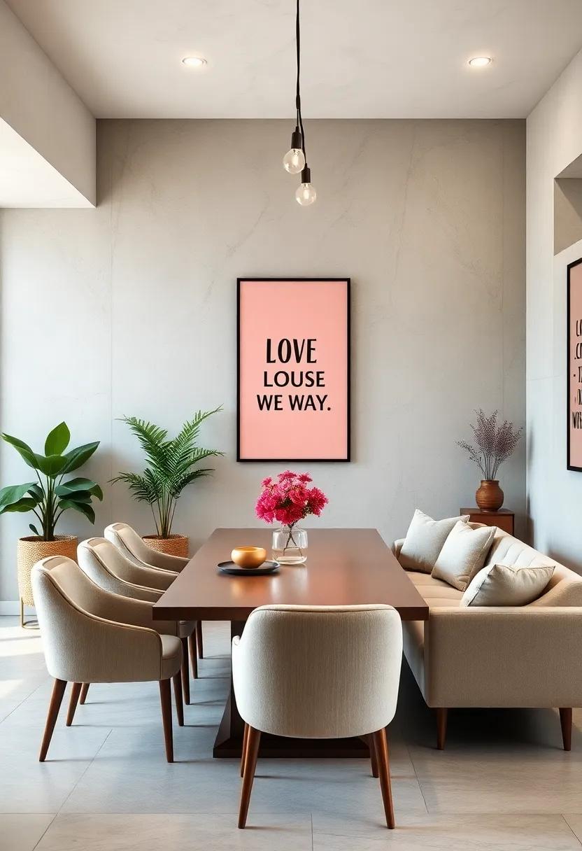Choose motivational quotes or framed typography as a ⁤source of ‍daily inspiration, blending style with a dash of​ positivity