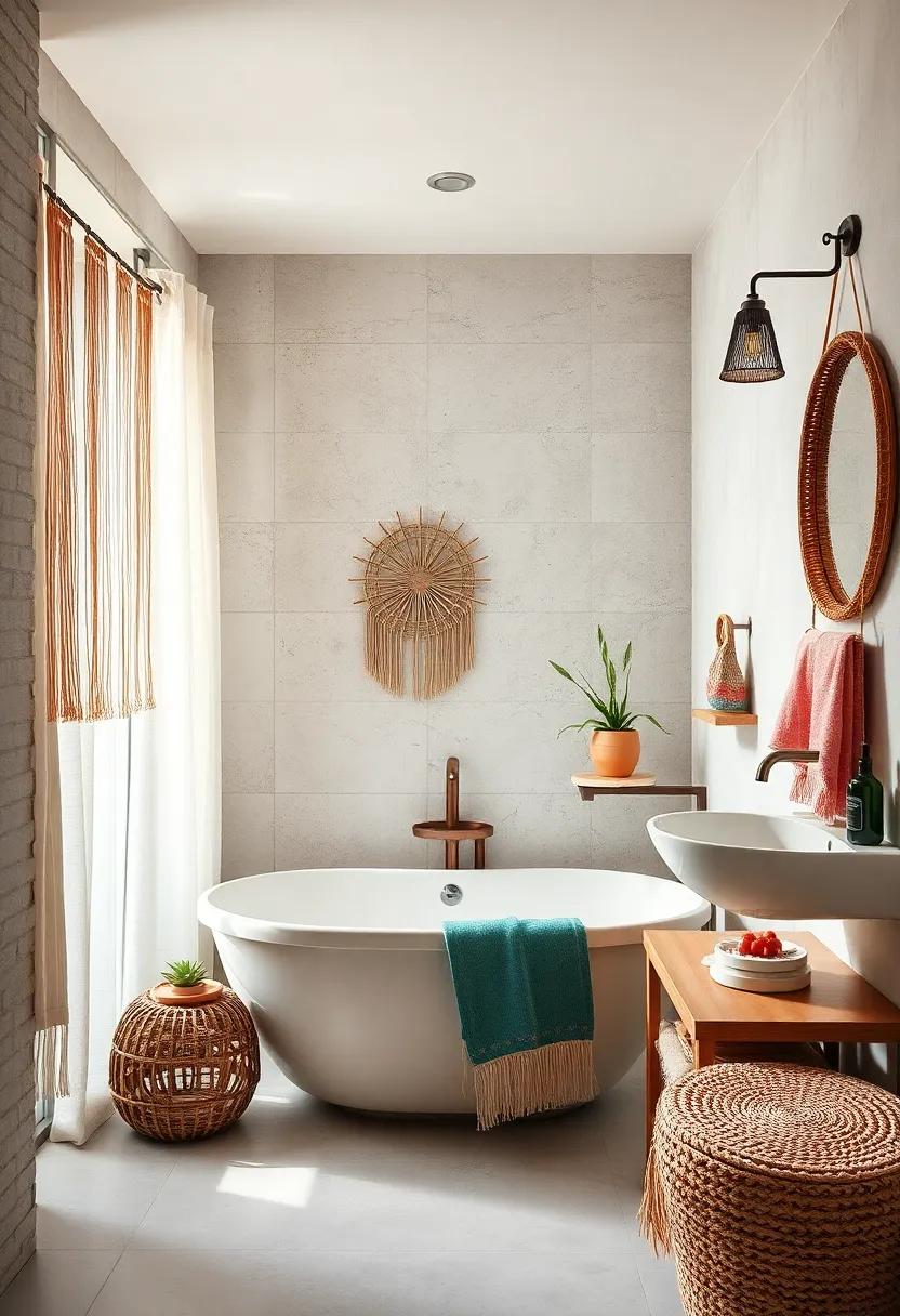 Festive Fringe: Incorporate⁣ fringe accents through items like shower curtains or towels that ⁤bring a⁣ playful and carefree attitude to your ⁣decor